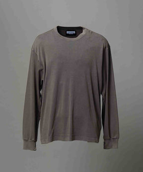 [ex] Prime-Ore-Ore-Ore-Ore-Over Smooth Crew Neck长袖T恤