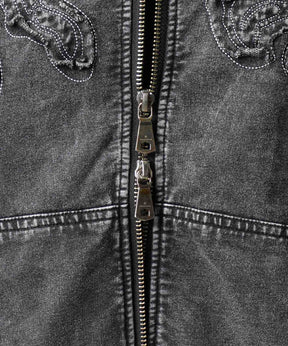 4 색 샹 브레이 세탁 가능한 양모 피크 라펠 더블 가슴 재킷