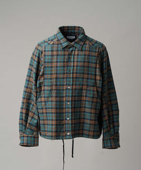 [Sale starts at 12:00 pm on Saturday, September 13th] [Italian Dead Stock Fabric] Prime-Over Curved Pocket Shirts Blouson