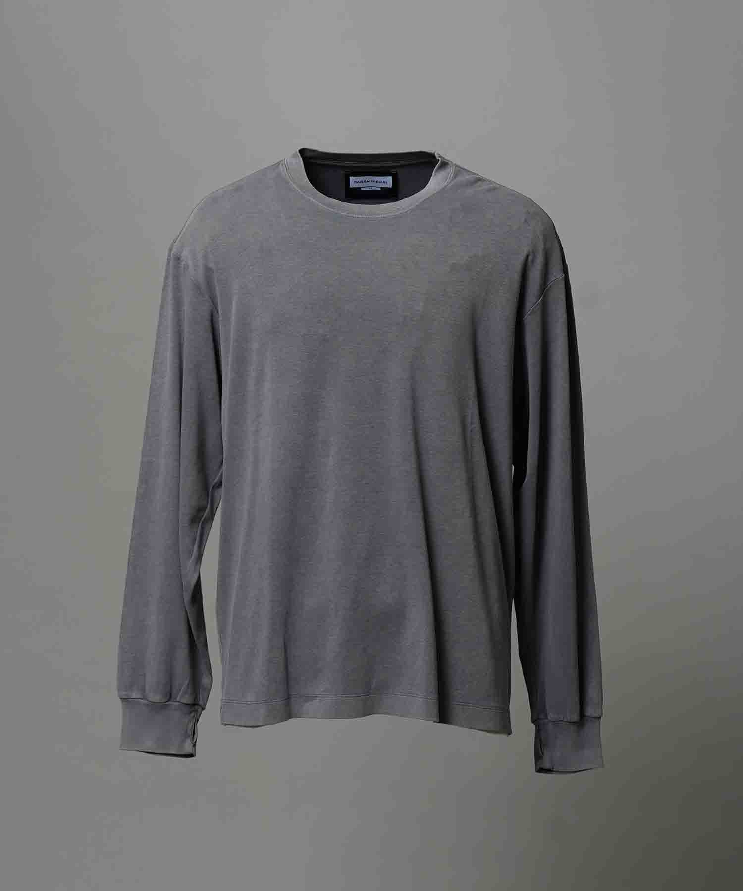 [ex] Prime-Ore-Ore-Ore-Ore-Over Smooth Crew Neck长袖T恤