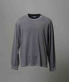 [ex] Prime-Ore-Ore-Ore-Ore-Over Smooth Crew Neck长袖T恤