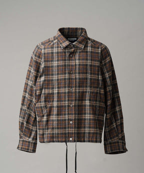 [Sale starts at 12:00 pm on Saturday, September 13th] [Italian Dead Stock Fabric] Prime-Over Curved Pocket Shirts Blouson