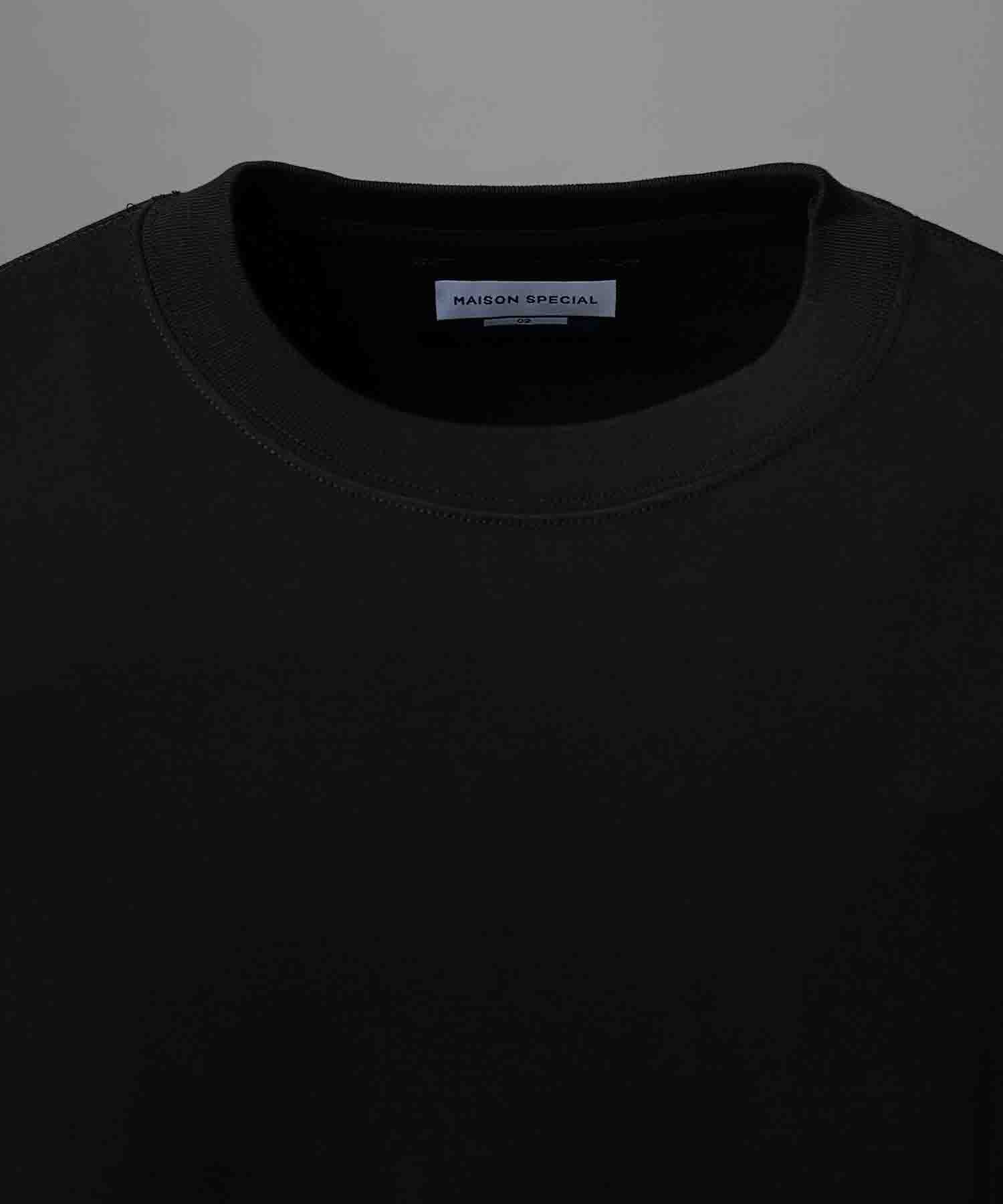 ★美品★ MAISON SPECIAL クルーネック 長袖 Tシャツ ブラック MAISON SPECIAL tシャツ 「UNISEX」「EX」Prime-Over Smooth
