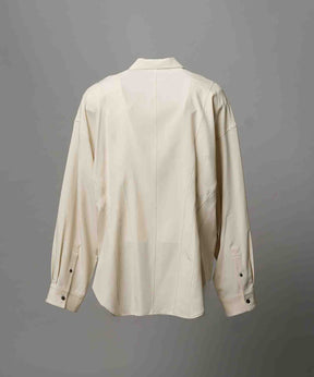 Radial Darts Prime-Over Open Collar Shirt