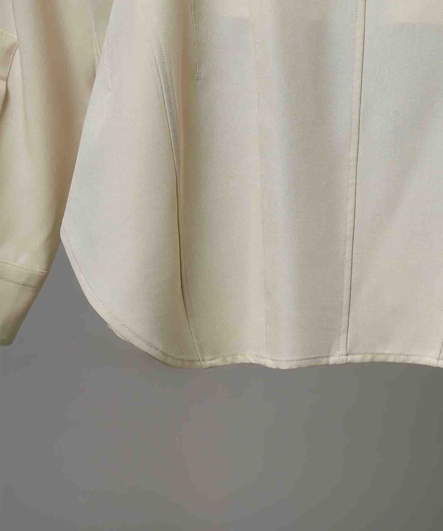 Radial Darts Prime-Over Open Collar Shirt