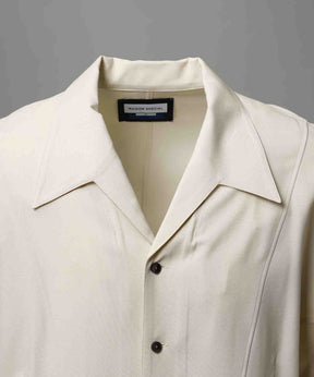 Radial Darts Prime-Over Open Collar Shirt