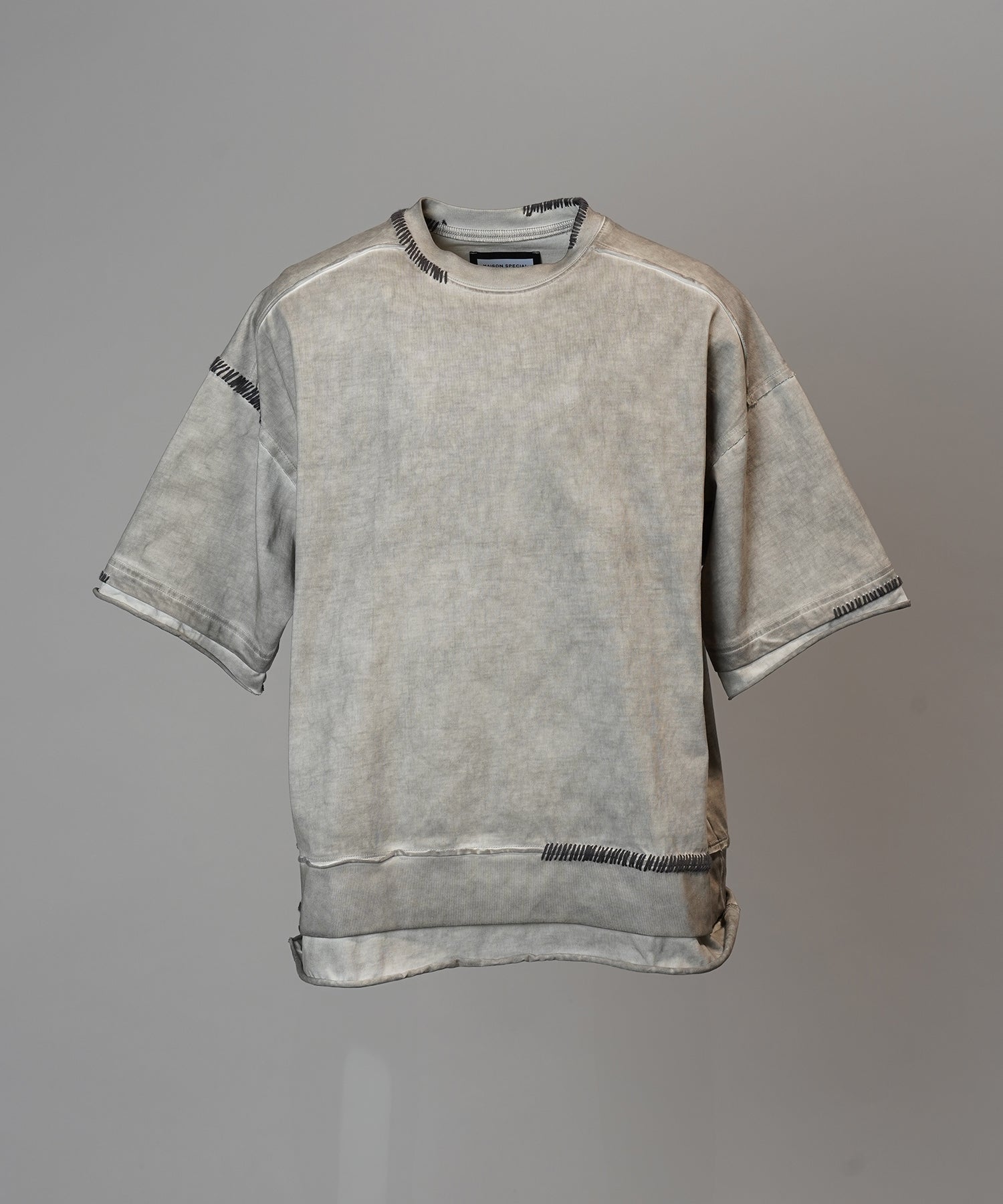 [26SS PRE-ORDER] Over-Dye Embroidery Short-sleeved T-shirt