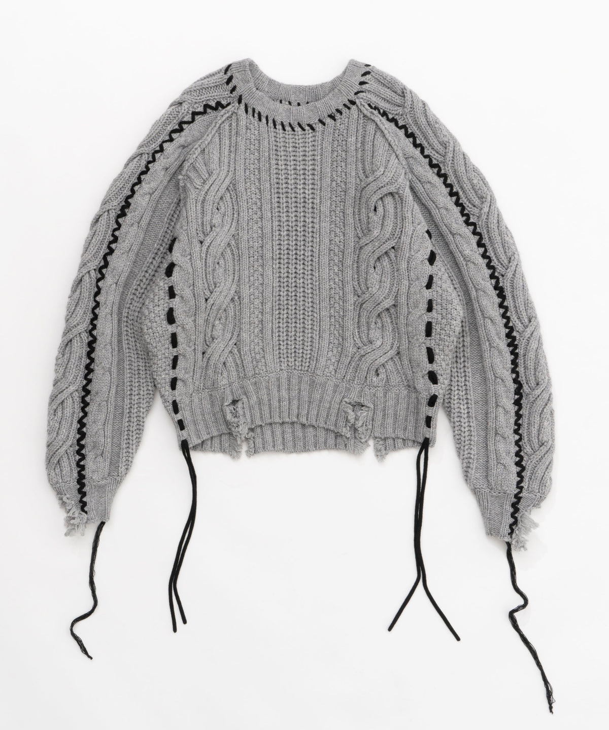 Hand Stitch Popcorn Cable Knit