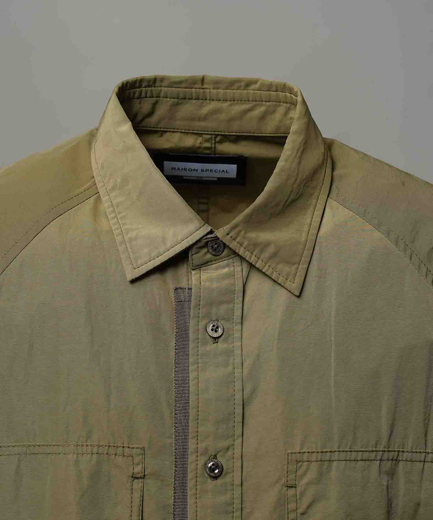 Prime-Over Raglan Sleeve Pocket Shirts Blouson