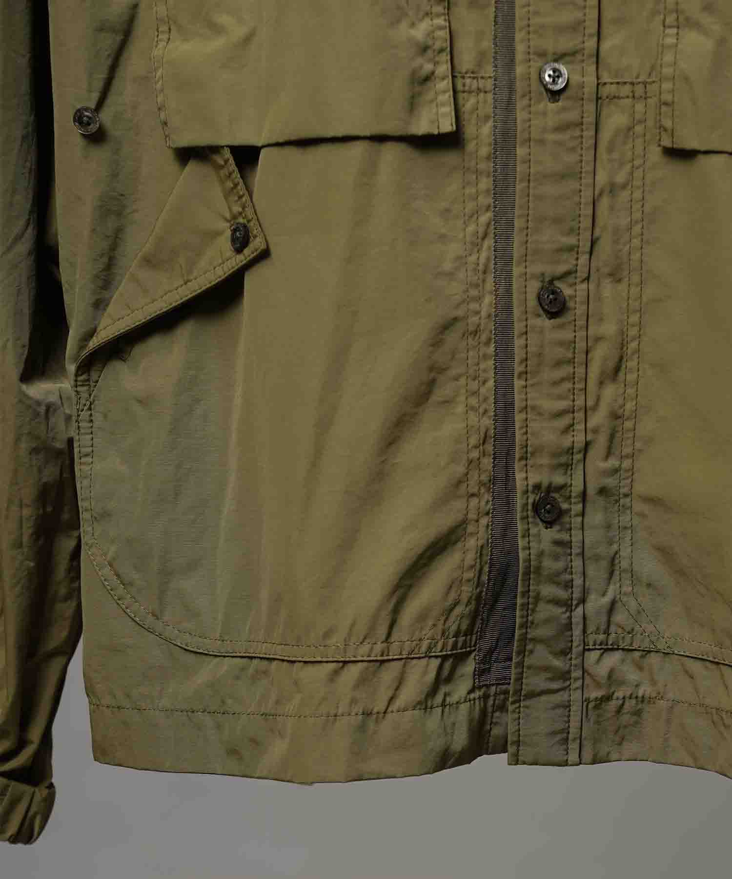 Prime-Over Raglan Sleeve Pocket Shirts Blouson