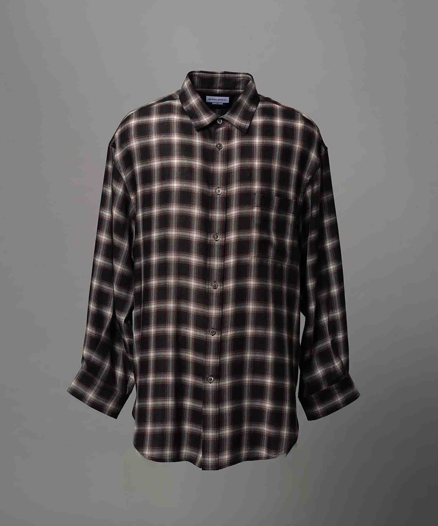 Prime-Over Ombre 점검 일반 칼라 셔츠 코트