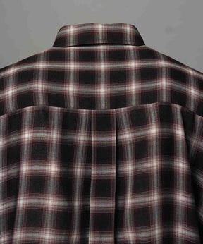 Prime-Over Ombre 점검 일반 칼라 셔츠 코트