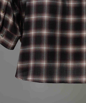Prime-Over Ombre 점검 일반 칼라 셔츠 코트