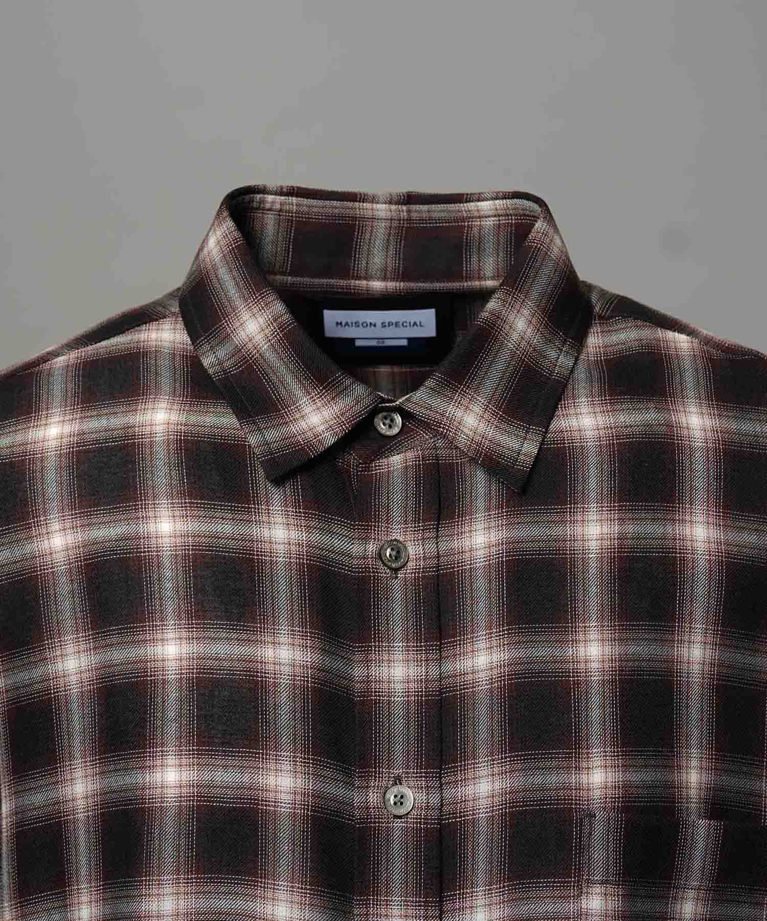 Prime-Over Ombre 점검 일반 칼라 셔츠 코트