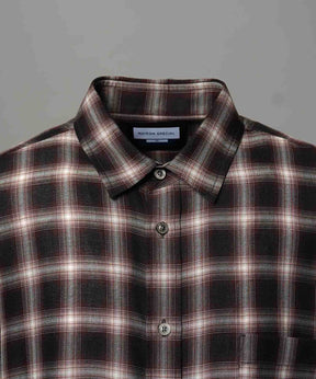 Prime-Over Ombre 점검 일반 칼라 셔츠 코트