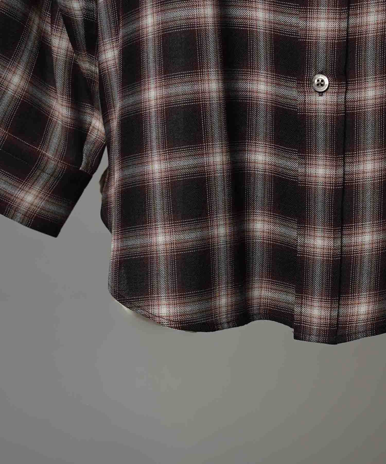 Prime-Over Ombre 점검 일반 칼라 셔츠 코트