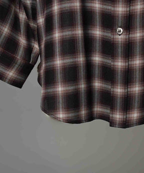 Prime-Over Ombre 점검 일반 칼라 셔츠 코트