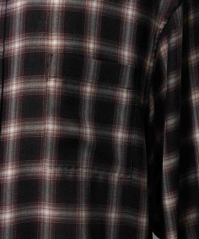 Prime-Over Ombre 점검 일반 칼라 셔츠 코트