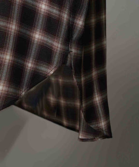 Prime-Over Ombre 점검 일반 칼라 셔츠 코트