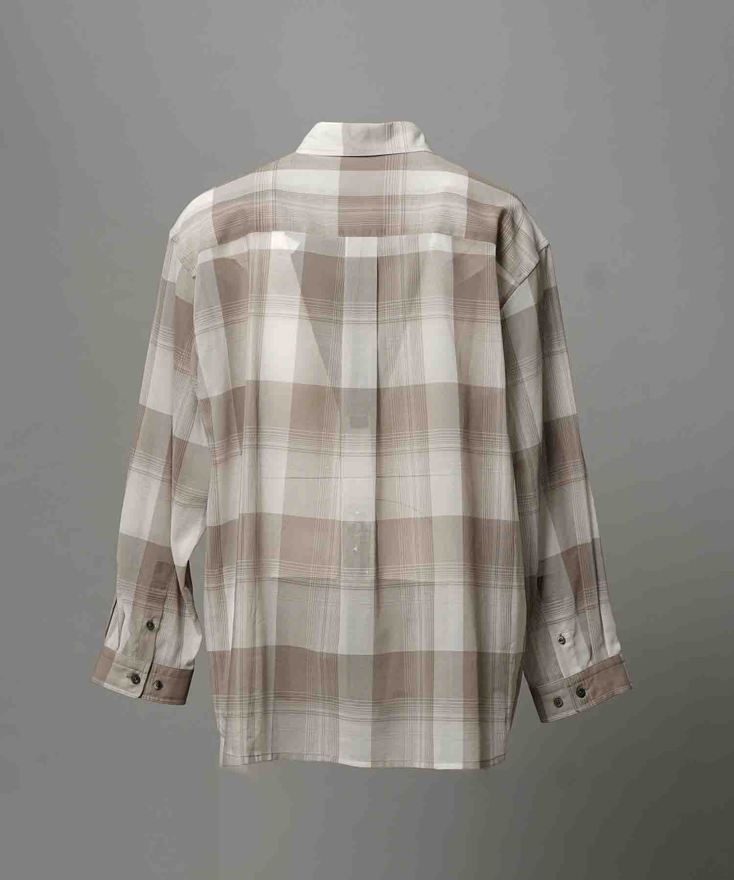 Prime-Over Cotton Organdy 일반 칼라 셔츠를 확인하십시오