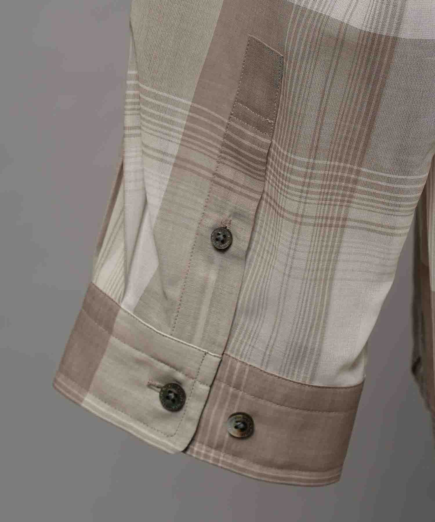 Prime-Over Cotton Organdy 일반 칼라 셔츠를 확인하십시오