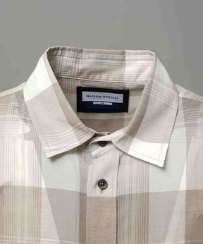 Prime-Over Cotton Organdy 일반 칼라 셔츠를 확인하십시오