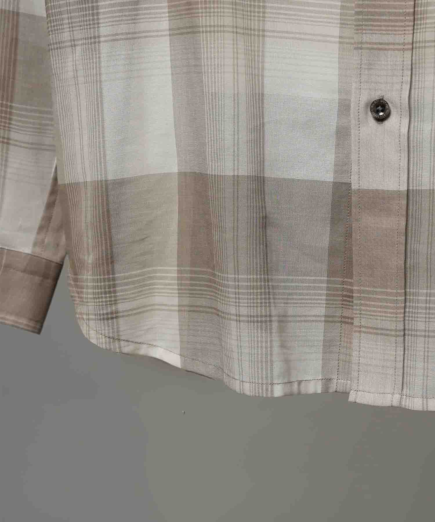 Prime-Over Cotton Organdy 일반 칼라 셔츠를 확인하십시오