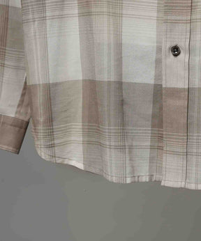 Prime-Over Cotton Organdy 일반 칼라 셔츠를 확인하십시오