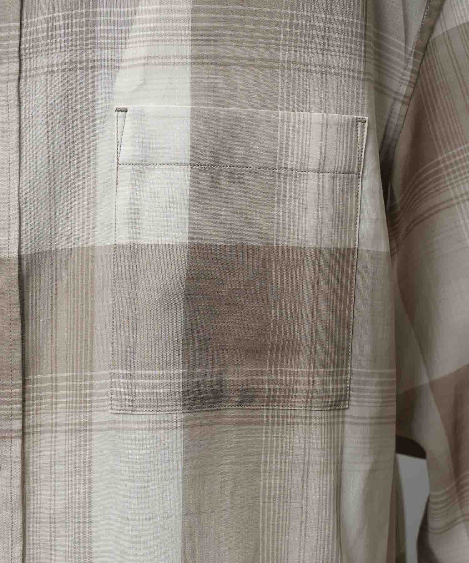 Prime-Over Cotton Organdy 일반 칼라 셔츠를 확인하십시오