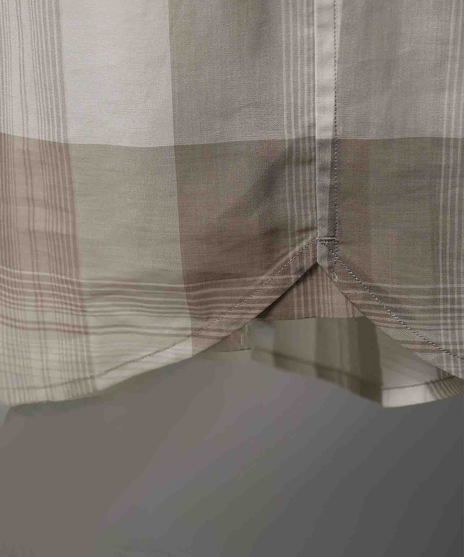 Prime-Over Cotton Organdy 일반 칼라 셔츠를 확인하십시오