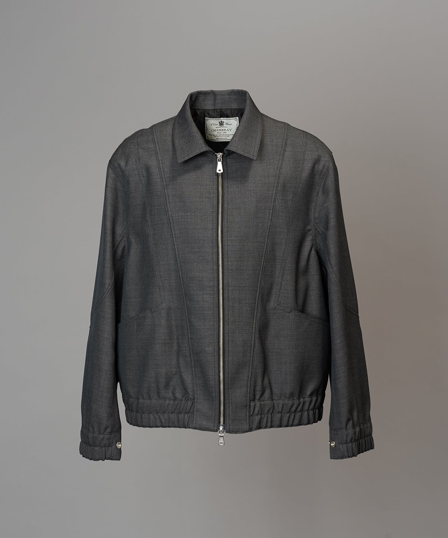 【26AW PRE-ORDER】4 Colors Chambray Washable Wool Prime-Over Blouson