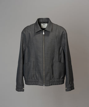 【26AW PRE-ORDER】4 Colors Chambray Washable Wool Prime-Over Blouson