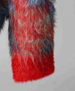 [25AW预订] 7G毛茸茸的雅加德·普拉克（Jacquard Prime）船员脖子编织套头衫