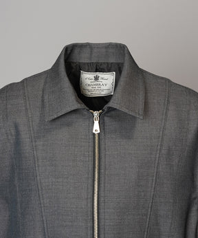 【26AW PRE-ORDER】4 Colors Chambray Washable Wool Prime-Over Blouson