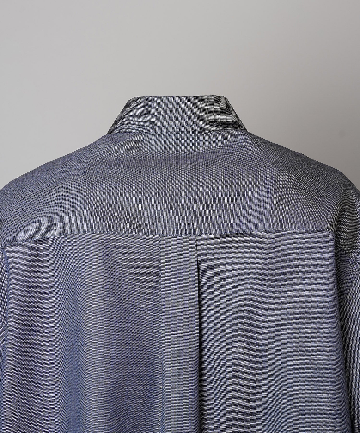 4 Colors Chambray Washable Wool Prime-Over Regular Collar Shirt
