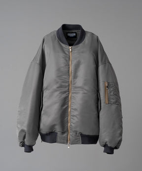 Prime-Over Wool Nylon MA-1 Bomber Jacket