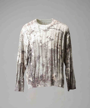 Wall Art Print Damage Knit Pullover