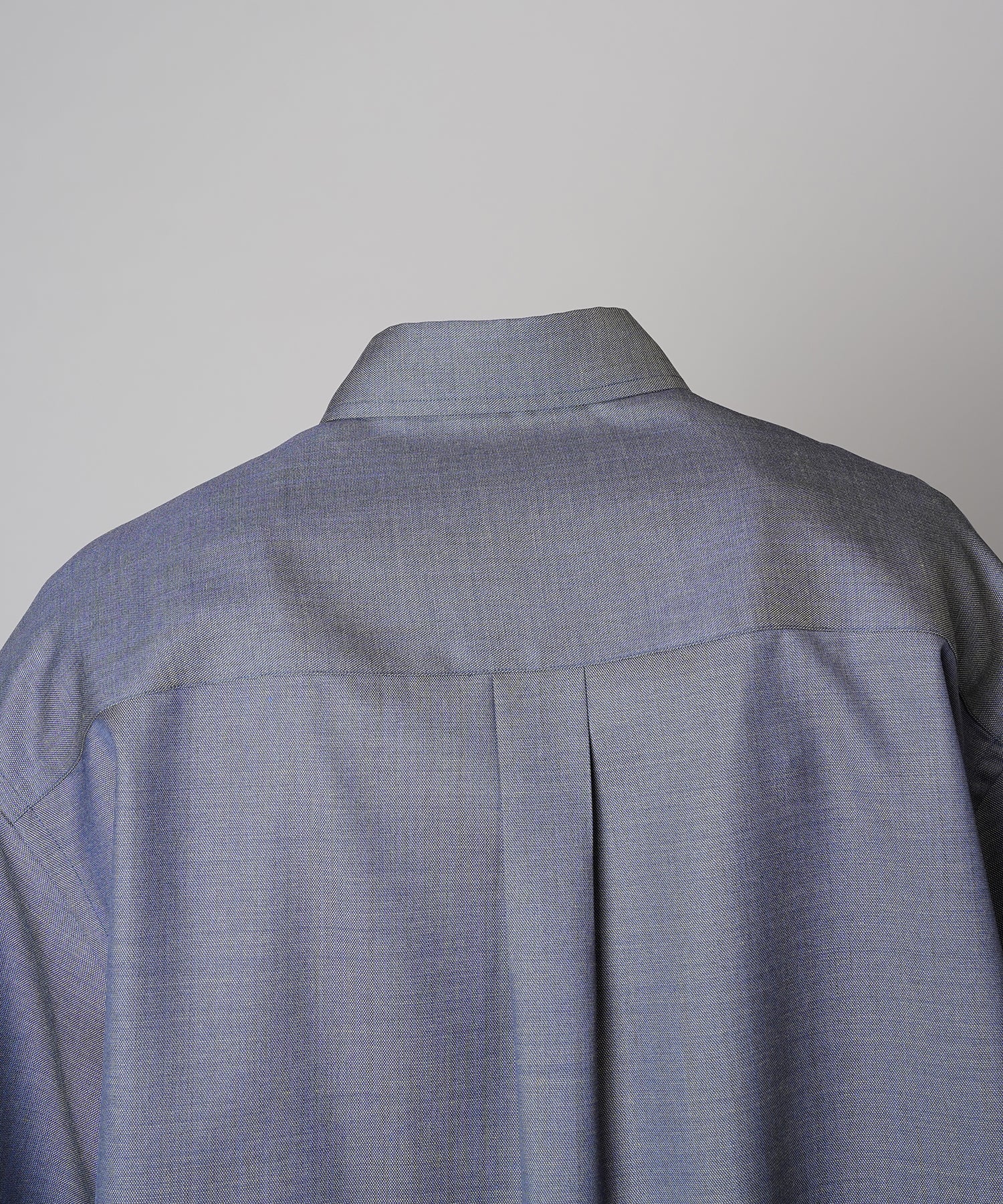 4 Colors Chambray Washable Wool Prime-Over Regular Collar Shirt Coat