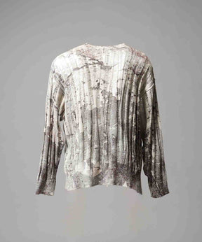 Wall Art Print Damage Knit Pullover