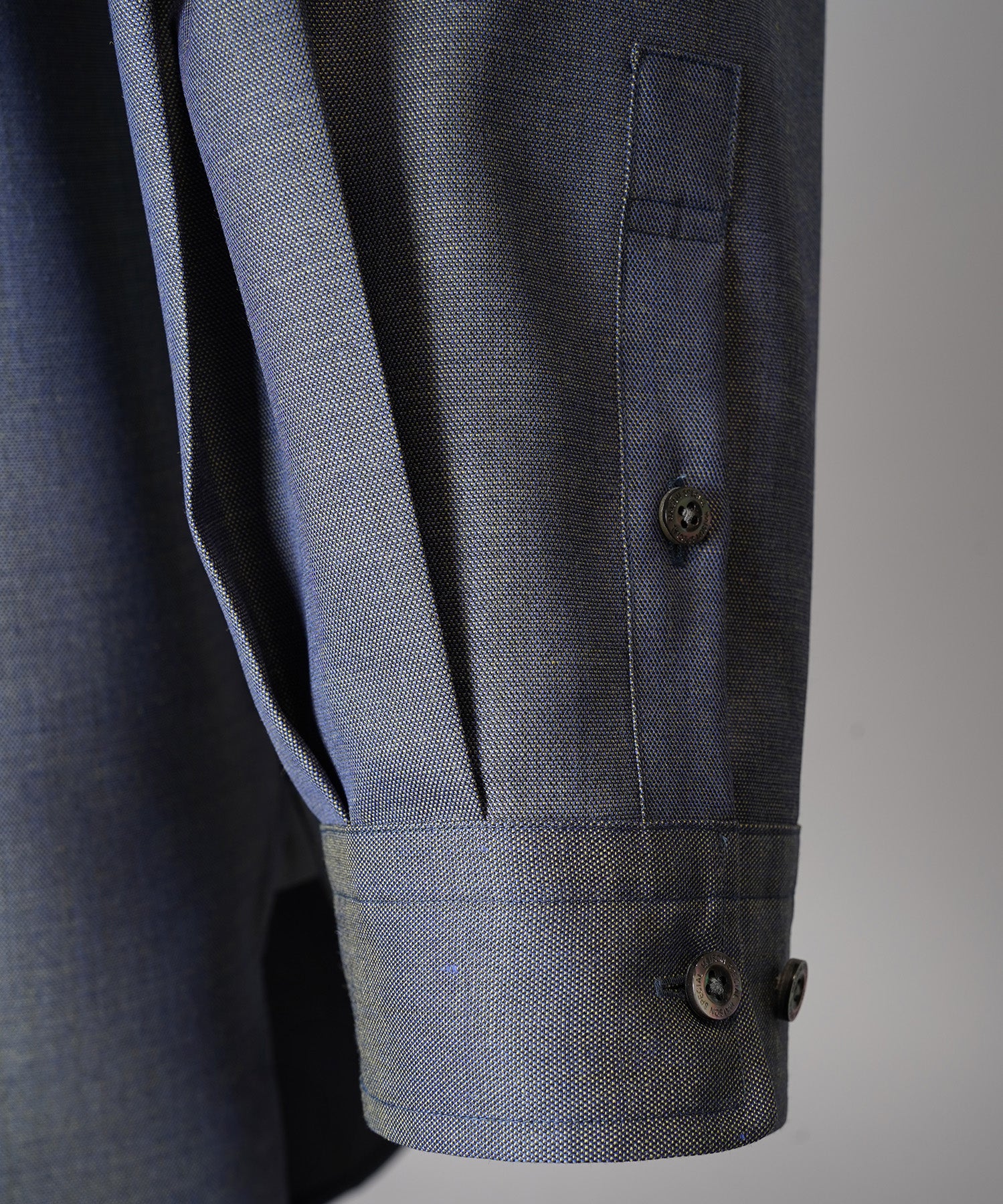 4 Colors Chambray Washable Wool Prime-Over Regular Collar Shirt Coat