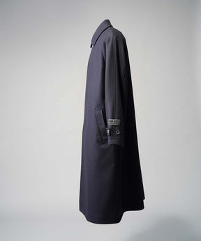 Super140s Prime-Over Melton Balmachan Coat
