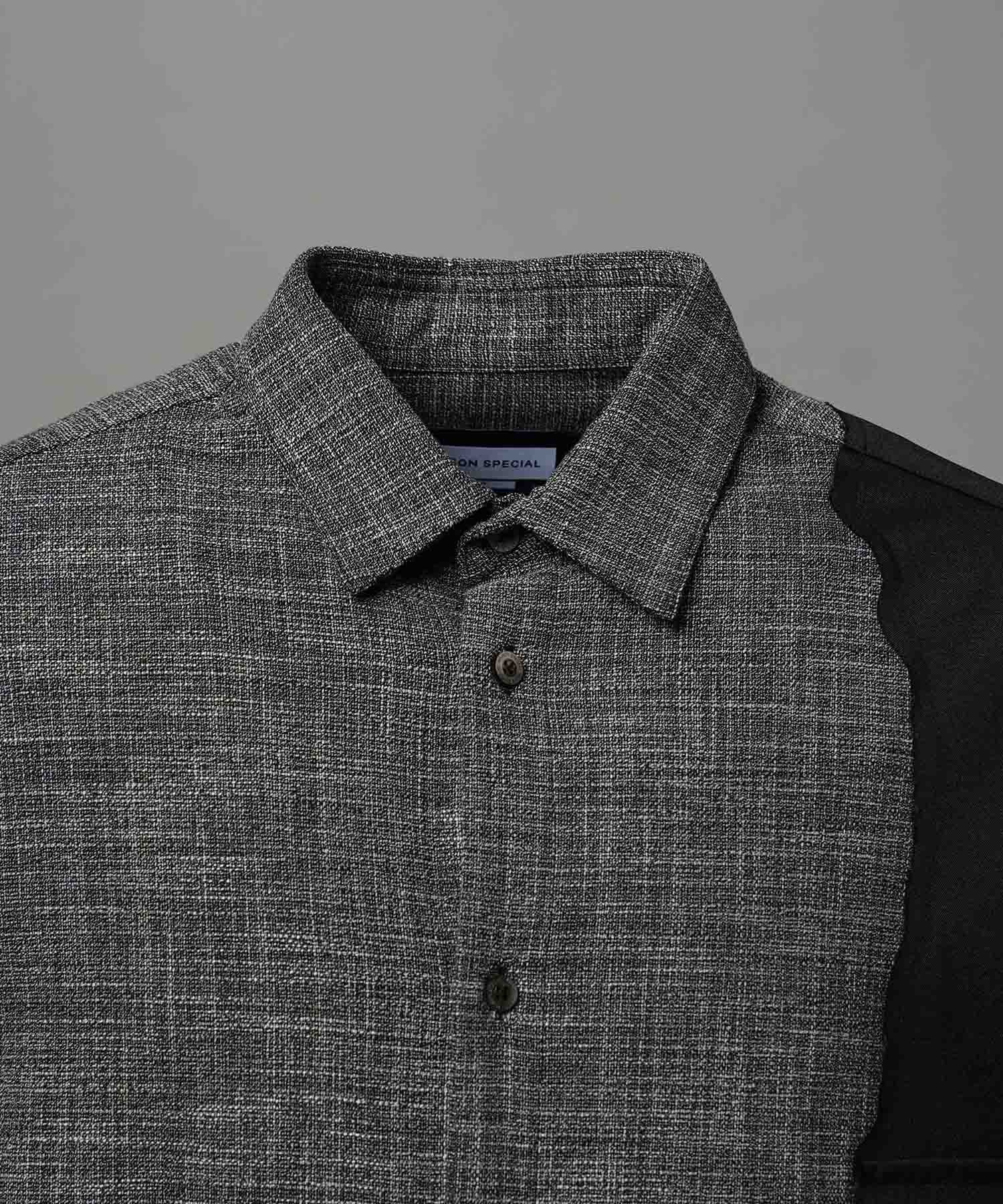 Prime-Over Curved Curve switching Regular Collar Shirt (Copy)