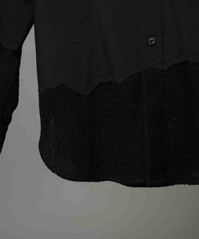 Prime-Over Curved Curve switching Regular Collar Shirt (Copy)