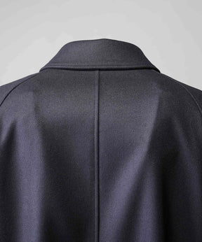 Super140s Prime-Over Melton Balmachan Coat