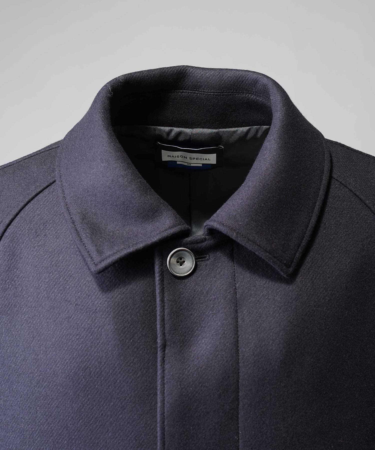 ジャケット・アウター Super140s PrimeOver Melton Balmachan Super140s Prime-Over Melton Balmachan Coat