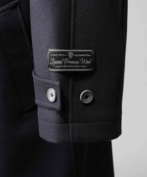 Super140s Prime-Over Melton Balmachan Coat