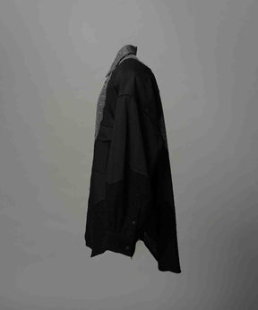 Prime-Over Curved Curve switching Regular Collar Shirt (Copy)