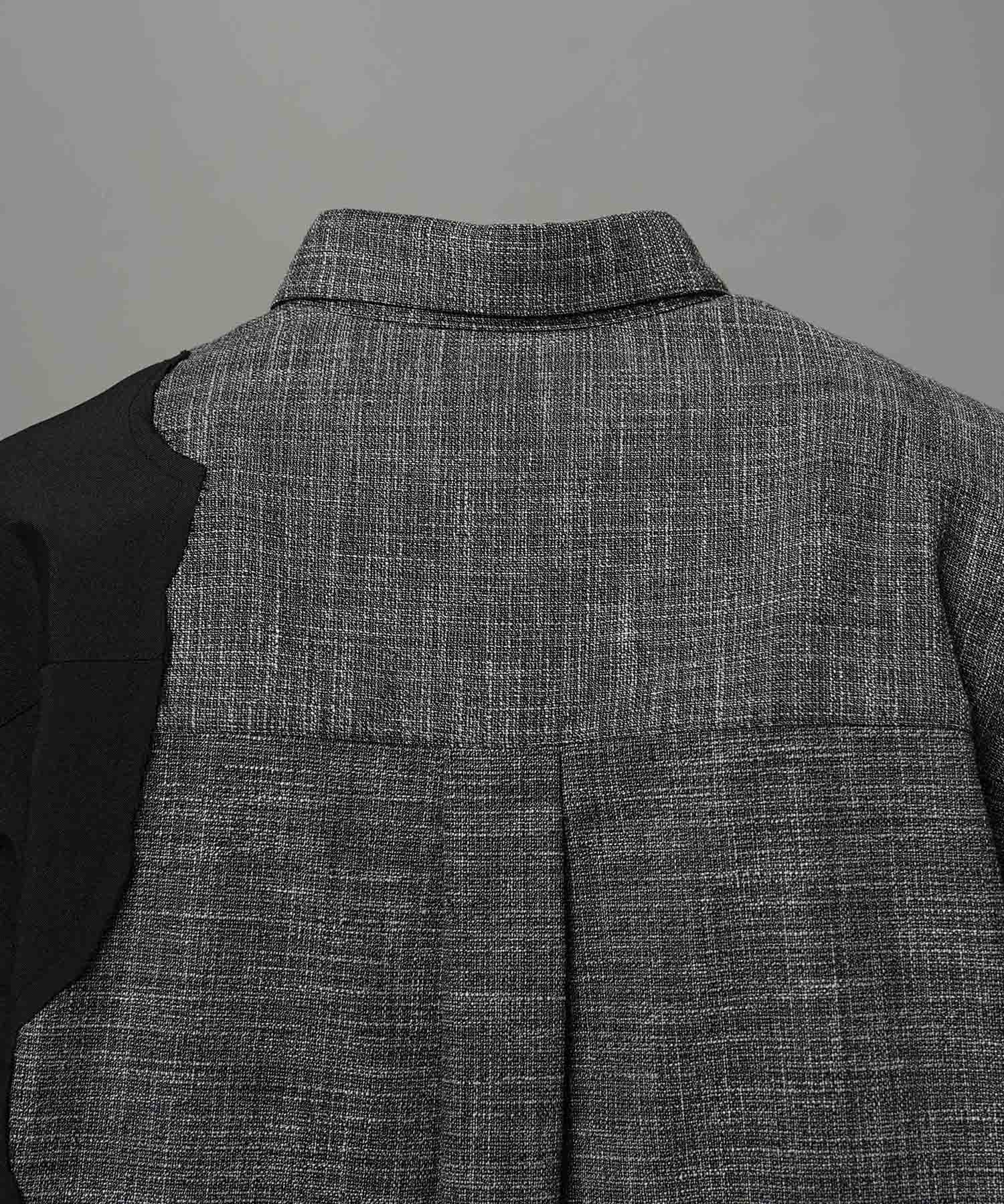 Prime-Over Curved Curve switching Regular Collar Shirt (Copy)