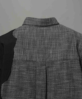 Prime-Over Curved Curve switching Regular Collar Shirt (Copy)