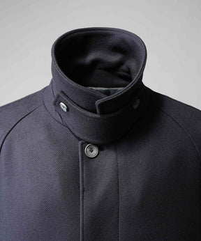 Super140s Prime-Over Melton Balmachan Coat